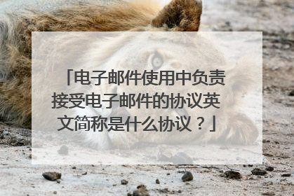 电子邮件使用中负责接受电子邮件的协议英文简称是什么协议？