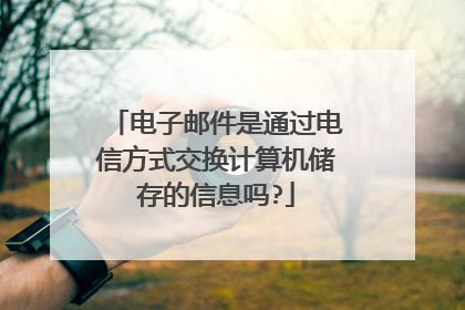 电子邮件是通过电信方式交换计算机储存的信息吗?
