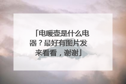 电暖壶是什么电器?最好有图片发来看看,谢谢