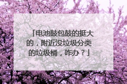 电池鼓包鼓的挺大的,附近没垃圾分类的垃圾桶,咋办?