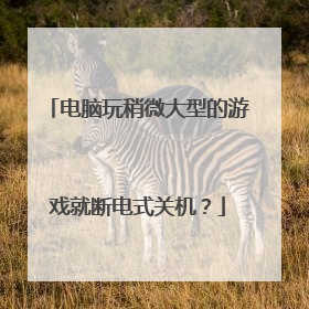 电脑玩稍微大型的游戏就断电式关机?