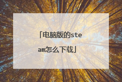 电脑版的steam怎么下载