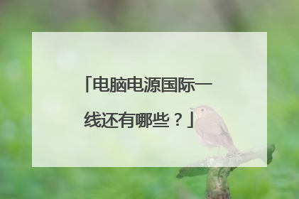 电脑电源国际一线还有哪些？