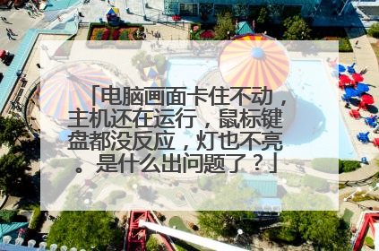 电脑画面卡住不动,主机还在运行,鼠标键盘都没反应,灯也不亮。是什么出问题了?