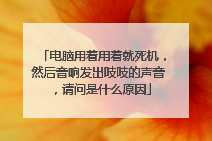 电脑用着用着就死机,然后音响发出吱吱的声音,请问是什么原因