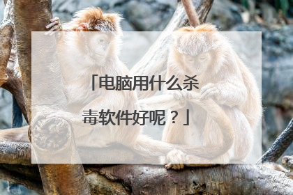 电脑用什么杀毒软件好呢?