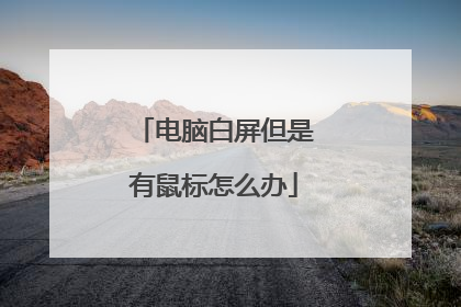 电脑白屏但是有鼠标怎么办