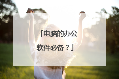 电脑的办公软件必备?