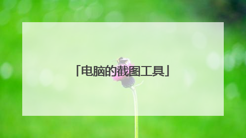电脑的截图工具