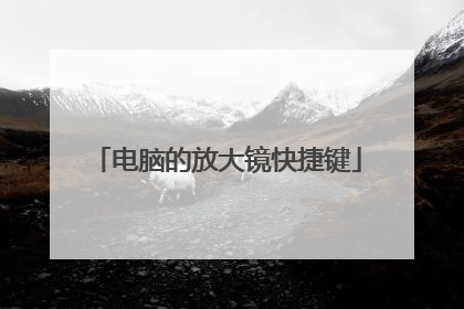 电脑的放大镜快捷键