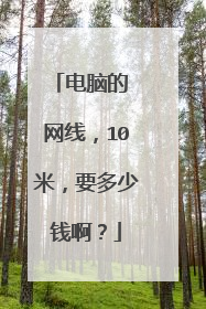 电脑的 网线，10米，要多少钱啊？