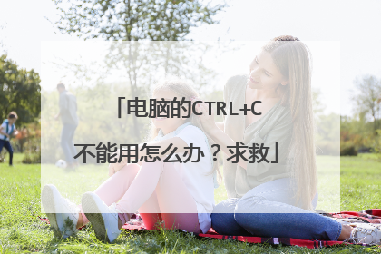 电脑的CTRL+C不能用怎么办?求救