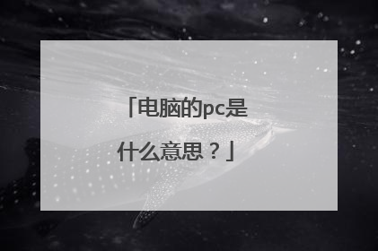 电脑的pc是什么意思?