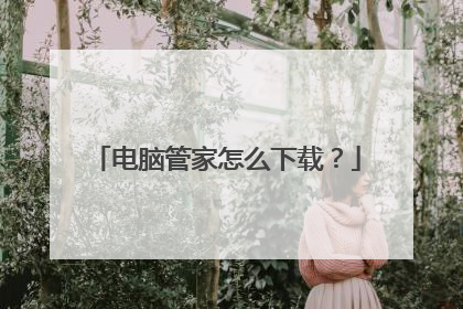 电脑管家怎么下载?