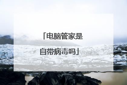 电脑管家是自带病毒吗