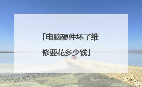 电脑硬件坏了维修要花多少钱
