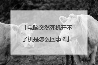 电脑突然死机开不了机是怎么回事?