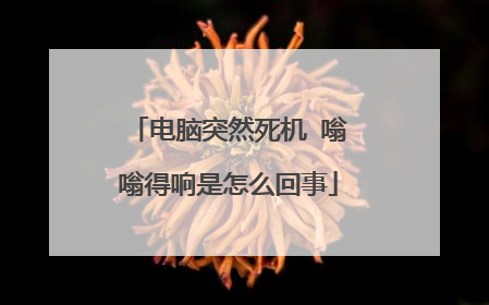 电脑突然死机 嗡嗡得响是怎么回事