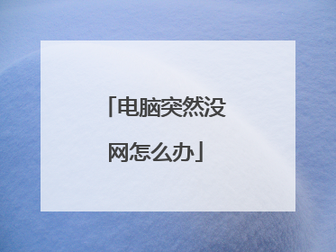 电脑突然没网怎么办