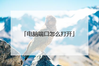 电脑端口怎么打开