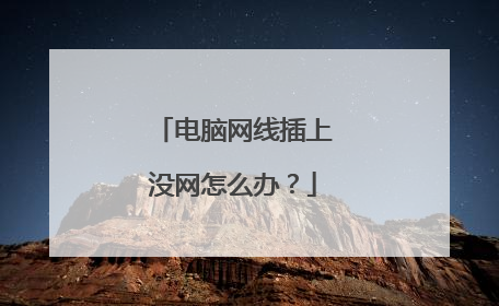 电脑网线插上没网怎么办？