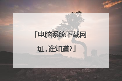 电脑系统下载网址,谁知道?