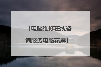 电脑维修在线咨询服务电脑花屏