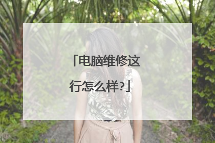 电脑维修这行怎么样?
