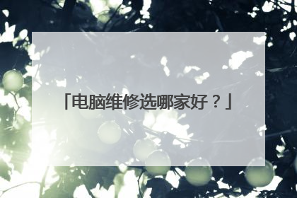 电脑维修选哪家好？