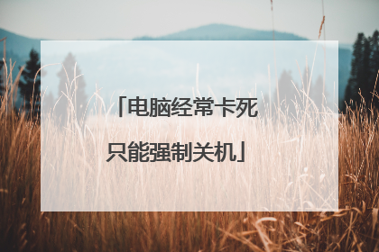 电脑经常卡死只能强制关机