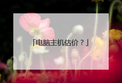 电脑主机估价?