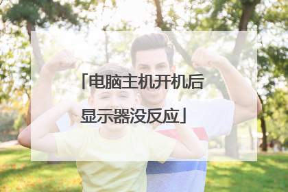 电脑主机开机后显示器没反应