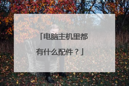 电脑主机里都有什么配件？