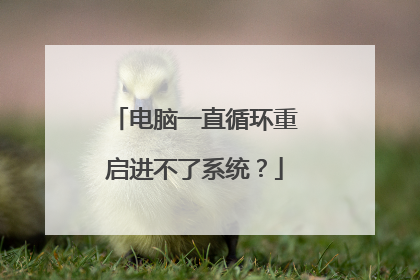 电脑一直循环重启进不了系统?