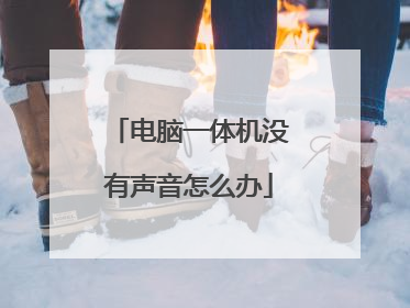 电脑一体机没有声音怎么办