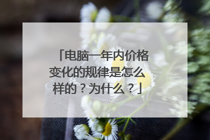 电脑一年内价格变化的规律是怎么样的?为什么?
