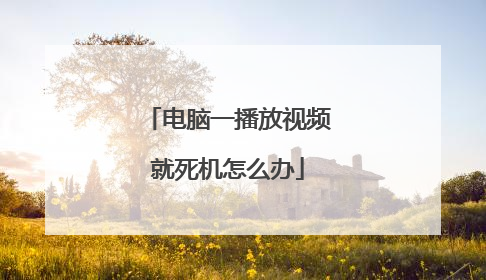 电脑一播放视频就死机怎么办