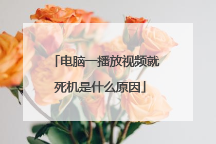 电脑一播放视频就死机是什么原因