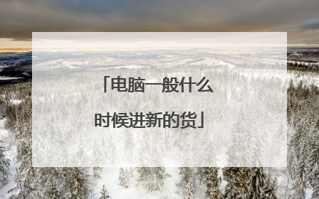 电脑一般什么时候进新的货
