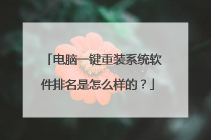 电脑一键重装系统软件排名是怎么样的?