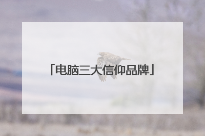 电脑三大信仰品牌