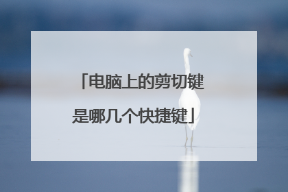 电脑上的剪切键是哪几个快捷键