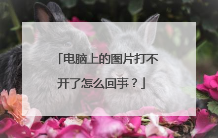 电脑上的图片打不开了怎么回事？