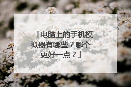 电脑上的手机模拟器有哪些？哪个更好一点？