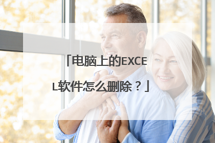电脑上的EXCEL软件怎么删除？
