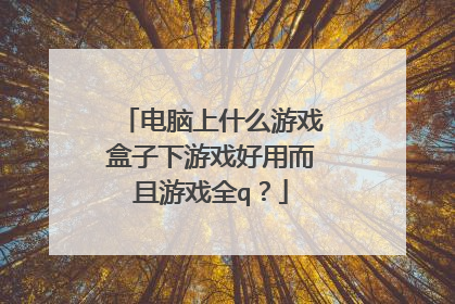 电脑上什么游戏盒子下游戏好用而且游戏全q?