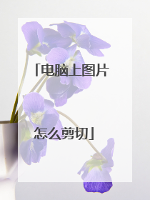 电脑上图片怎么剪切