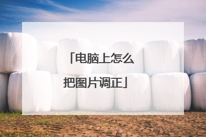 电脑上怎么把图片调正
