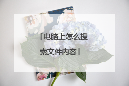 电脑上怎么搜索文件内容