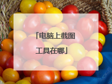 电脑上截图工具在哪